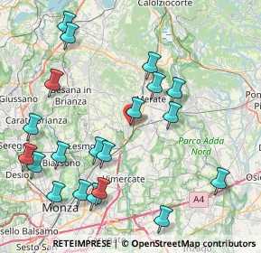 Mappa Via Garcia Lorca, 23871 Lomagna LC, Italia (9.4895)