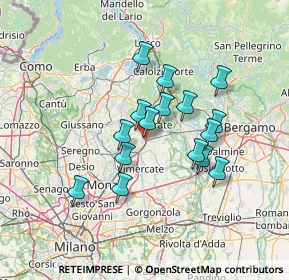 Mappa Via Garcia Lorca, 23871 Lomagna LC, Italia (11.25625)