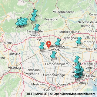 Mappa Vicolo Monte Cengio, 35018 San Martino di Lupari PD, Italia (22.4365)