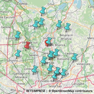 Mappa Via S. Vincenzo, 20833 Giussano MB, Italia (8.7725)