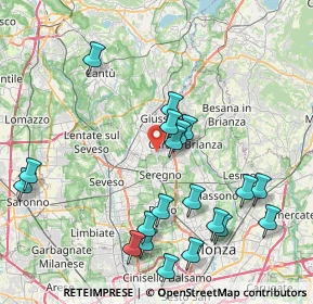 Mappa Via S. Vincenzo, 20833 Giussano MB, Italia (8.784)
