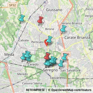 Mappa Via S. Vincenzo, 20833 Giussano MB, Italia (1.99)