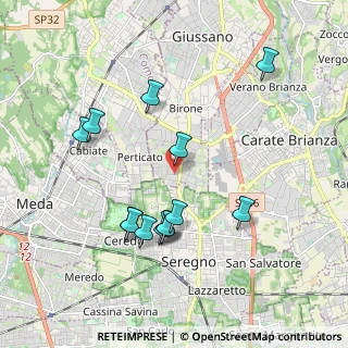 Mappa Via S. Vincenzo, 20833 Giussano MB, Italia (1.89846)