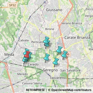 Mappa Via S. Vincenzo, 20833 Giussano MB, Italia (1.74273)