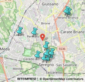 Mappa Via S. Vincenzo, 20833 Giussano MB, Italia (1.94091)