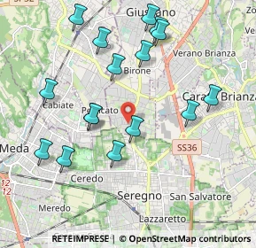 Mappa Via S. Vincenzo, 20833 Giussano MB, Italia (2.065)