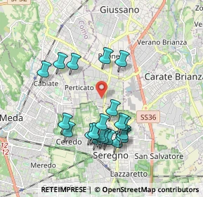 Mappa Via S. Vincenzo, 20833 Giussano MB, Italia (1.771)