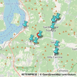 Mappa Via Tonetti, 25060 Polaveno BS, Italia (3.84417)