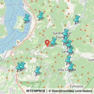 Mappa Via Tonetti, 25060 Polaveno BS, Italia (4.83385)