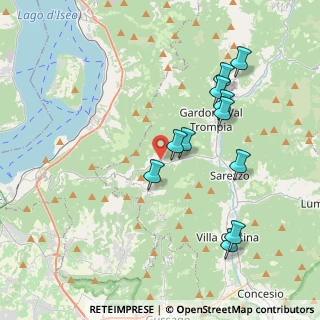 Mappa Via Tonetti, 25060 Polaveno BS, Italia (3.82545)