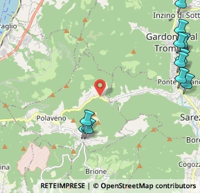 Mappa Via Tonetti, 25060 Polaveno BS, Italia (2.96273)