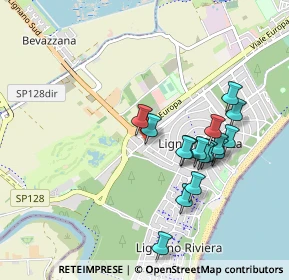 Mappa Via Pineda, 33054 Lignano Sabbiadoro UD, Italia (0.8675)