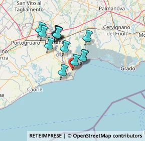 Mappa Via Pineda, 33054 Lignano Sabbiadoro UD, Italia (11.19714)