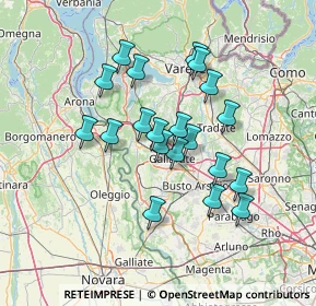 Mappa Via 4 Novembre, 21011 Casorate Sempione VA, Italia (11.663)