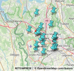 Mappa Via 4 Novembre, 21011 Casorate Sempione VA, Italia (6.178)