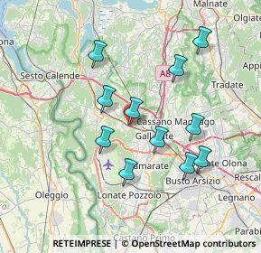Mappa Via 4 Novembre, 21011 Casorate Sempione VA, Italia (6.65909)