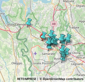 Mappa Via 4 Novembre, 21011 Casorate Sempione VA, Italia (6.0785)