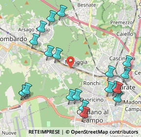 Mappa Via 4 Novembre, 21011 Casorate Sempione VA, Italia (2.5465)