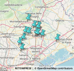 Mappa Via San Francesco, 31050 Ponzano Veneto TV (9.33231)