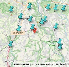 Mappa 23878 Verderio LC, Italia (4.85333)