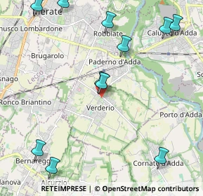 Mappa 23878 Verderio LC, Italia (2.68455)