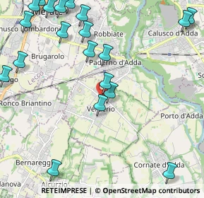 Mappa Via dei Prati, 23878 Verderio Superiore LC, Italia (2.857)