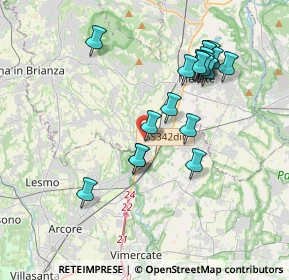 Mappa Via IV Novembre, 23871 Lomagna LC, Italia (3.6875)