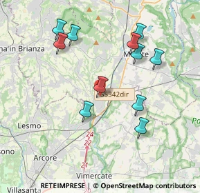 Mappa Via IV Novembre, 23871 Lomagna LC, Italia (3.80636)