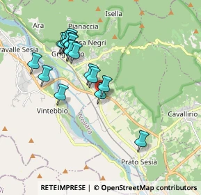 Mappa Via Valsesia, 28077 Prato Sesia NO, Italia (1.8005)