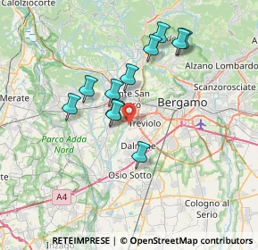Mappa Via dei Ceresini, 24048 Treviolo BG, Italia (6.16)