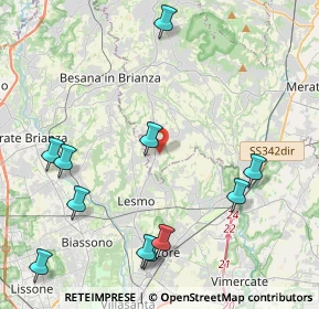 Mappa Via Don Angelo Consonni, 23880 Casatenovo LC, Italia (5.11818)