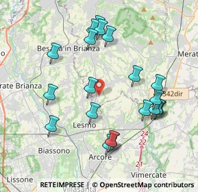 Mappa Via Don Angelo Consonni, 23880 Casatenovo LC, Italia (4.0225)