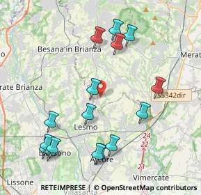 Mappa Via Don Angelo Consonni, 23880 Casatenovo LC, Italia (4.51188)