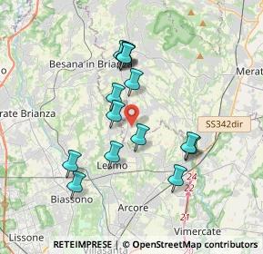 Mappa Via Don Angelo Consonni, 23880 Casatenovo LC, Italia (3.20786)
