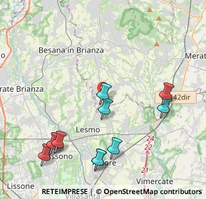 Mappa Via Don Angelo Consonni, 23880 Casatenovo LC, Italia (4.58)