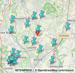 Mappa Via Don Angelo Consonni, 23880 Casatenovo LC, Italia (5.4305)