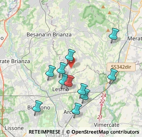 Mappa Via Don Angelo Consonni, 23880 Casatenovo LC, Italia (3.57091)