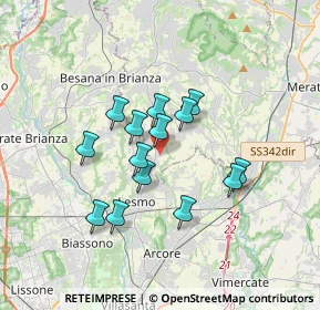 Mappa Via Don Angelo Consonni, 23880 Casatenovo LC, Italia (2.71929)