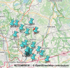 Mappa Via Don Angelo Consonni, 23880 Casatenovo LC, Italia (8.7885)