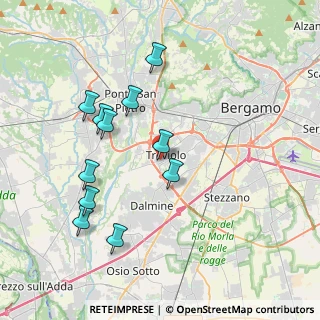 Mappa Via Lorenzo Lotto, 24048 Treviolo BG, Italia (3.82182)