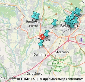 Mappa Via Lorenzo Lotto, 24048 Treviolo BG, Italia (4.785)