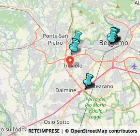 Mappa Via Lorenzo Lotto, 24048 Treviolo BG, Italia (3.952)
