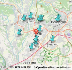 Mappa Via Lorenzo Lotto, 24048 Treviolo BG, Italia (3.26333)