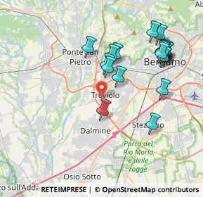 Mappa Via Lorenzo Lotto, 24048 Treviolo BG, Italia (4.073)