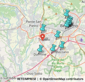 Mappa Passaggio Don Carlo Angeretti, 24048 Treviolo BG, Italia (4.11833)