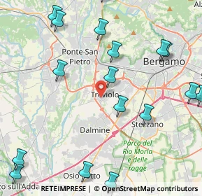 Mappa Via Lorenzo Lotto, 24048 Treviolo BG, Italia (5.82421)