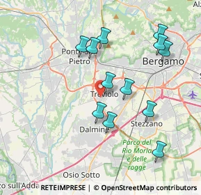 Mappa Passaggio Don Carlo Angeretti, 24048 Treviolo BG, Italia (3.705)