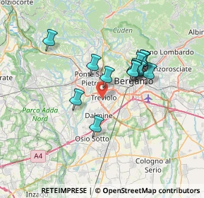 Mappa Passaggio Don Carlo Angeretti, 24048 Treviolo BG, Italia (5.74615)