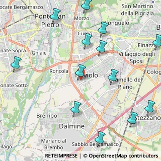 Mappa Passaggio Don Carlo Angeretti, 24048 Treviolo BG, Italia (2.73077)