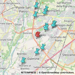 Mappa Passaggio Don Carlo Angeretti, 24048 Treviolo BG, Italia (2.03833)
